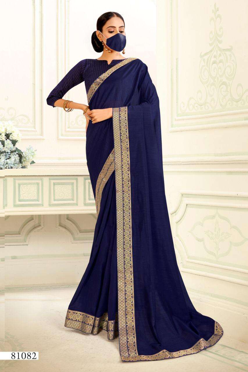 ISHA SILK BY RIGHT WOMEN 81081 TO 81088 SERIES INDIAN TRADITIONAL WEAR COLLECTION BEAUTIFUL STYLISH FANCY COLORFUL PARTY WEAR & OCCASIONAL WEAR VICHITRA SAREES AT WHOLESALE PRICE