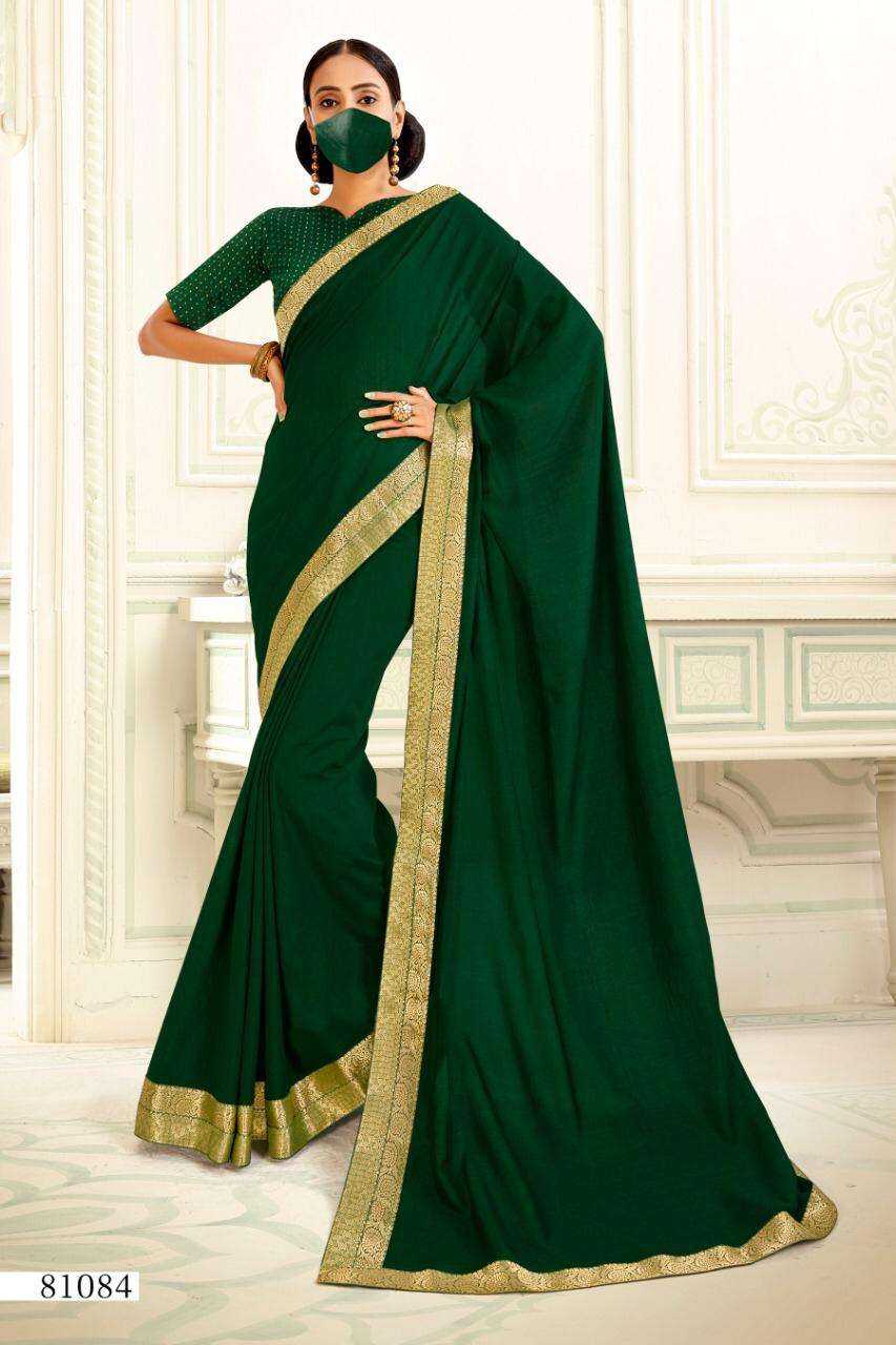 ISHA SILK BY RIGHT WOMEN 81081 TO 81088 SERIES INDIAN TRADITIONAL WEAR COLLECTION BEAUTIFUL STYLISH FANCY COLORFUL PARTY WEAR & OCCASIONAL WEAR VICHITRA SAREES AT WHOLESALE PRICE