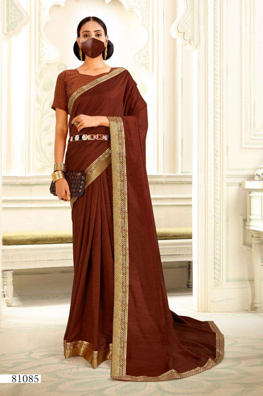 ISHA SILK BY RIGHT WOMEN 81081 TO 81088 SERIES INDIAN TRADITIONAL WEAR COLLECTION BEAUTIFUL STYLISH FANCY COLORFUL PARTY WEAR & OCCASIONAL WEAR VICHITRA SAREES AT WHOLESALE PRICE