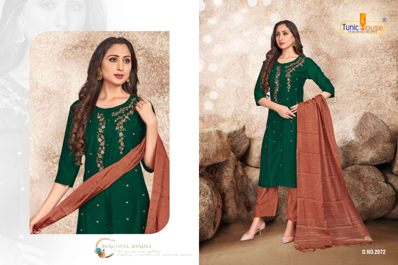 NIPPON NX BY NEHA FASHION 2072 TO 2075 SERIES BEAUTIFUL STYLISH SUITS FANCY COLORFUL CASUAL WEAR & ETHNIC WEAR & READY TO WEAR FANCY CHINON SILK WITH EMBROIDERED DRESSES AT WHOLESALE PRICE