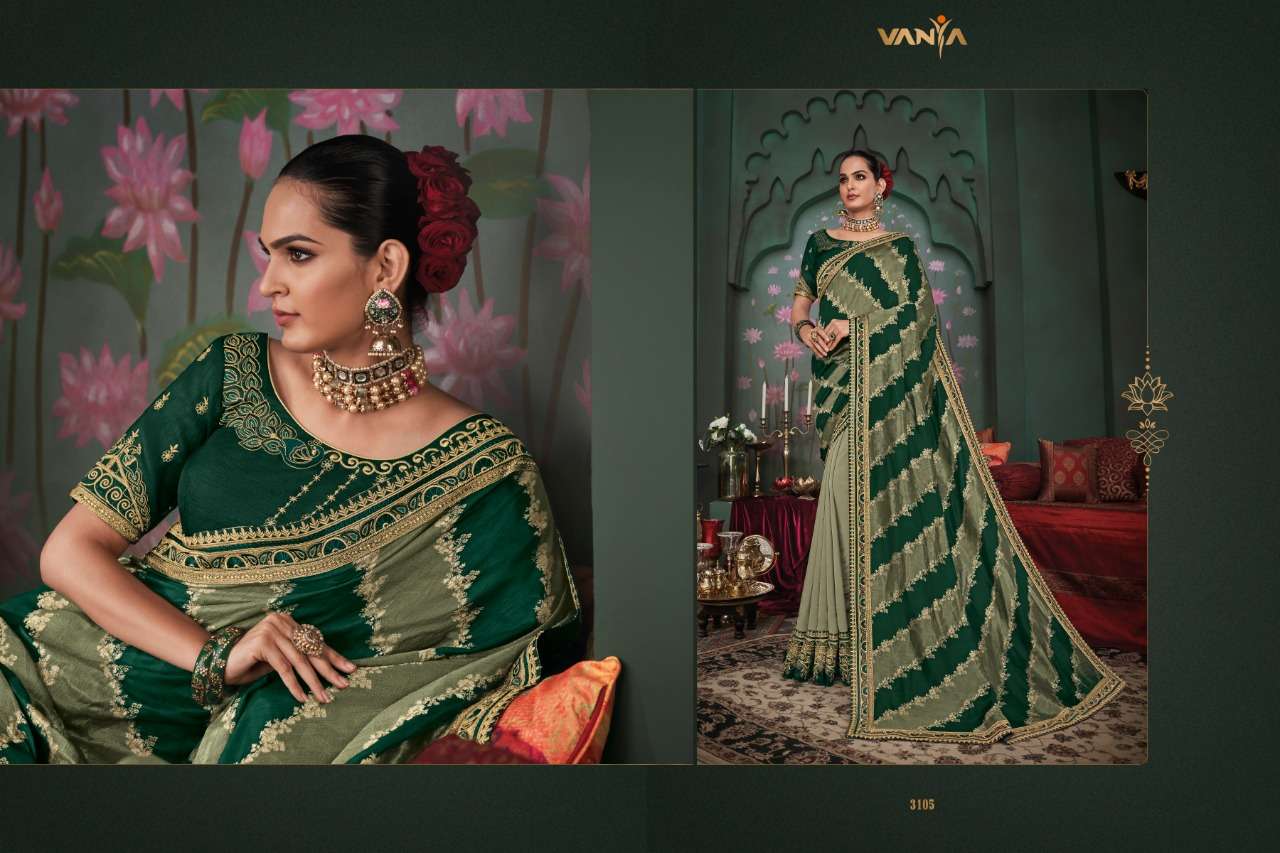 VANYA VOL-21 BY VANYA 3101 TO 3118 SERIES INDIAN TRADITIONAL WEAR COLLECTION BEAUTIFUL STYLISH FANCY COLORFUL PARTY WEAR & OCCASIONAL WEAR SILK SAREES AT WHOLESALE PRICE