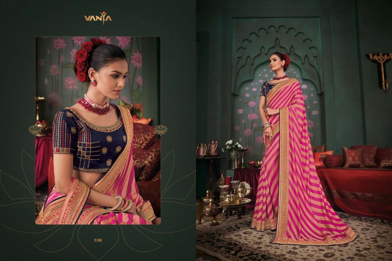 VANYA VOL-21 BY VANYA 3101 TO 3118 SERIES INDIAN TRADITIONAL WEAR COLLECTION BEAUTIFUL STYLISH FANCY COLORFUL PARTY WEAR & OCCASIONAL WEAR SILK SAREES AT WHOLESALE PRICE
