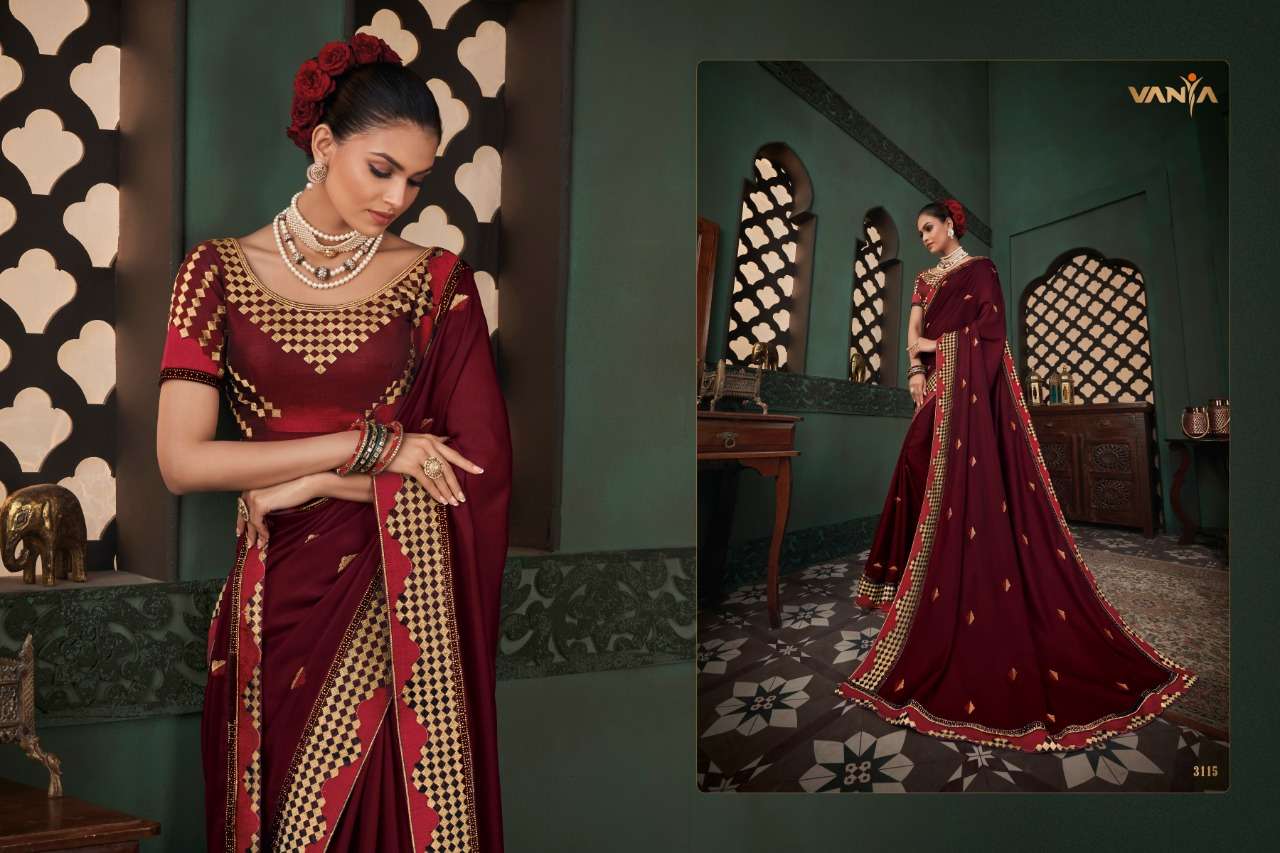 VANYA VOL-21 BY VANYA 3101 TO 3118 SERIES INDIAN TRADITIONAL WEAR COLLECTION BEAUTIFUL STYLISH FANCY COLORFUL PARTY WEAR & OCCASIONAL WEAR SILK SAREES AT WHOLESALE PRICE