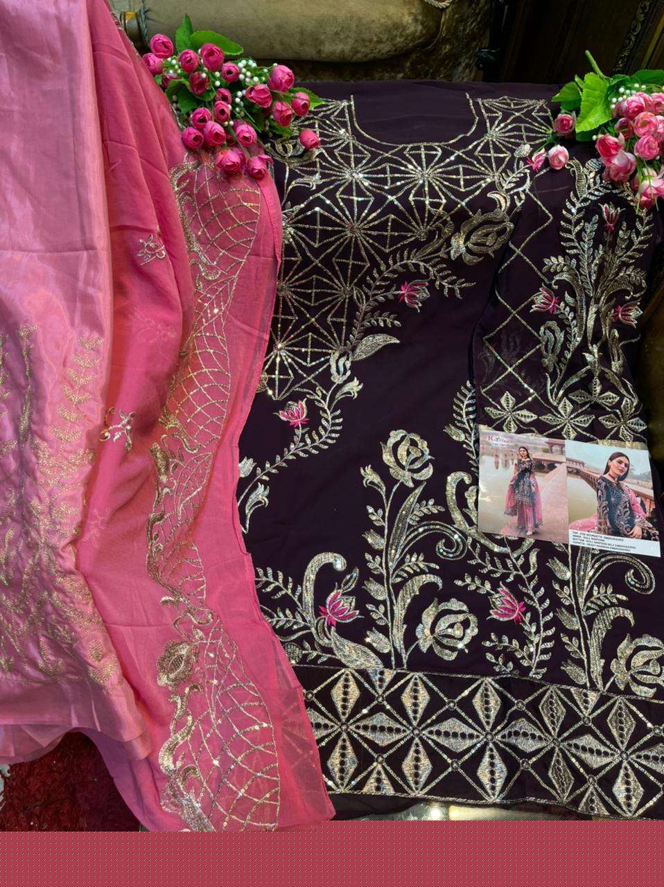 ZEBTAN BY KHAYYIRA 1086 TO 1089 SERIES BEAUTIFUL PAKISTANI SUITS STYLISH COLORFUL FANCY CASUAL WEAR & ETHNIC WEAR FAUX GEORGETTE EMBROIDERED DRESSES AT WHOLESALE PRICE