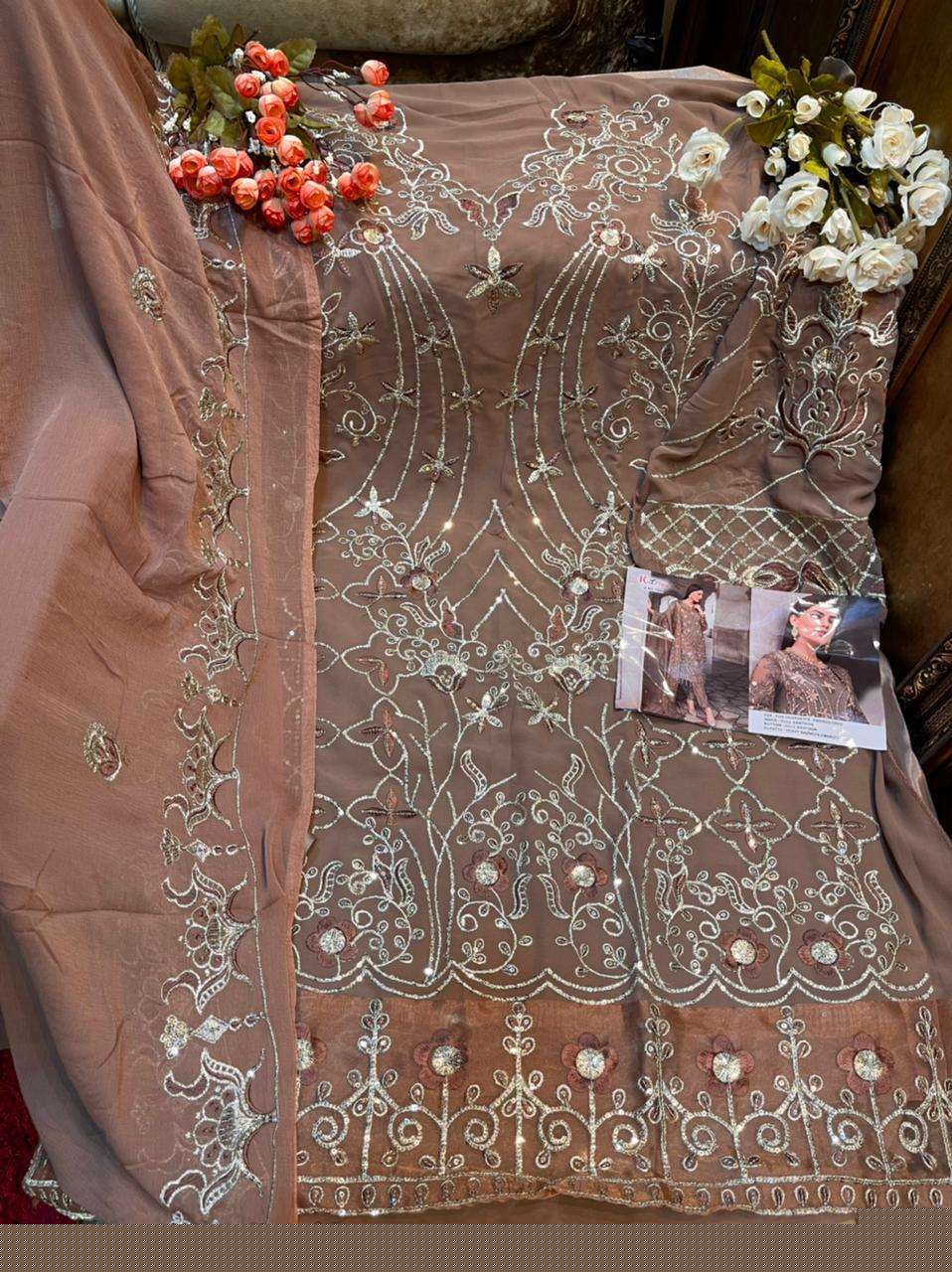 ZEBTAN BY KHAYYIRA 1086 TO 1089 SERIES BEAUTIFUL PAKISTANI SUITS STYLISH COLORFUL FANCY CASUAL WEAR & ETHNIC WEAR FAUX GEORGETTE EMBROIDERED DRESSES AT WHOLESALE PRICE
