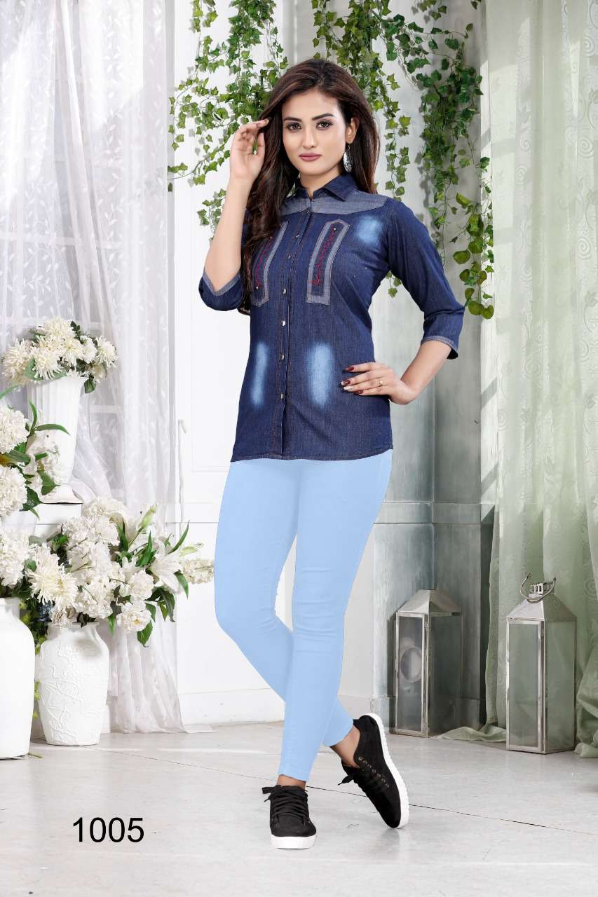DENIM SHIRT BY KAAMIRI 1001 TO 1006 SERIES DESIGNER STYLISH FANCY COLORFUL BEAUTIFUL PARTY WEAR & ETHNIC WEAR COLLECTION PURE DENIM SHIRTS AT WHOLESALE PRICE