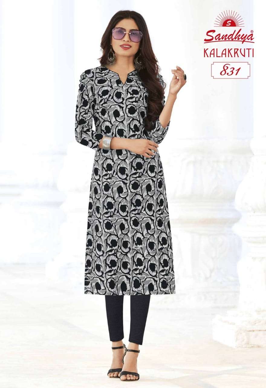 KALAKRUTI VOL-23 BY SANDHYA 821 TO 840 SERIES DESIGNER STYLISH FANCY COLORFUL BEAUTIFUL PARTY WEAR & ETHNIC WEAR COLLECTION PURE COTTON KURTIS AT WHOLESALE PRICE