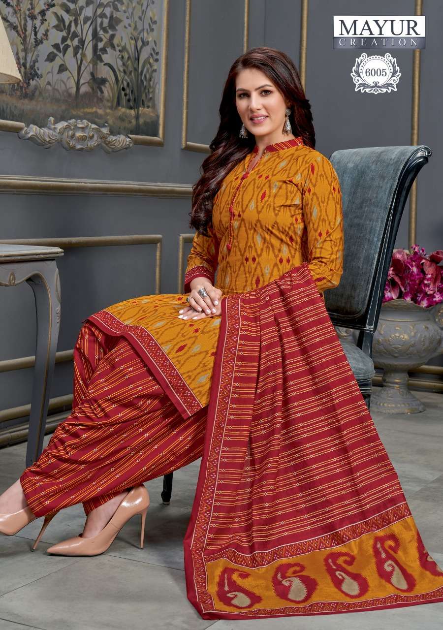 IKKAT VOL-6 BY AKASH CREATION 6001 TO 6010 SERIES BEAUTIFUL SUITS STYLISH FANCY COLORFUL CASUAL WEAR & ETHNIC WEAR PURE COTTON DRESSES AT WHOLESALE PRICE