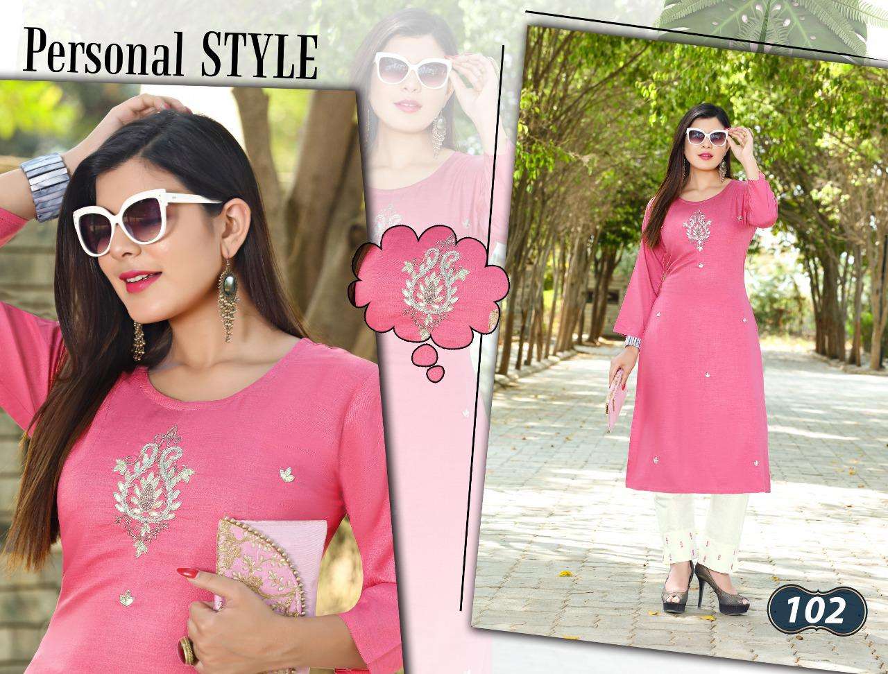 SIMRAN BY RANG TRANG 101 TO 105 SERIES DESIGNER STYLISH FANCY COLORFUL BEAUTIFUL PARTY WEAR & ETHNIC WEAR COLLECTION MILANGE KURTIS WITH BOTTOM AT WHOLESALE PRICE