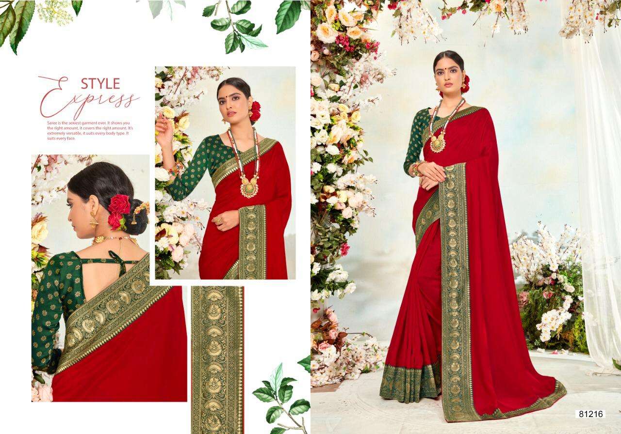 NALLI SILK BY RIGHT WOMEN 81211 TO 81218 SERIES INDIAN TRADITIONAL WEAR COLLECTION BEAUTIFUL STYLISH FANCY COLORFUL PARTY WEAR & OCCASIONAL WEAR VICHITRA SAREES AT WHOLESALE PRICE