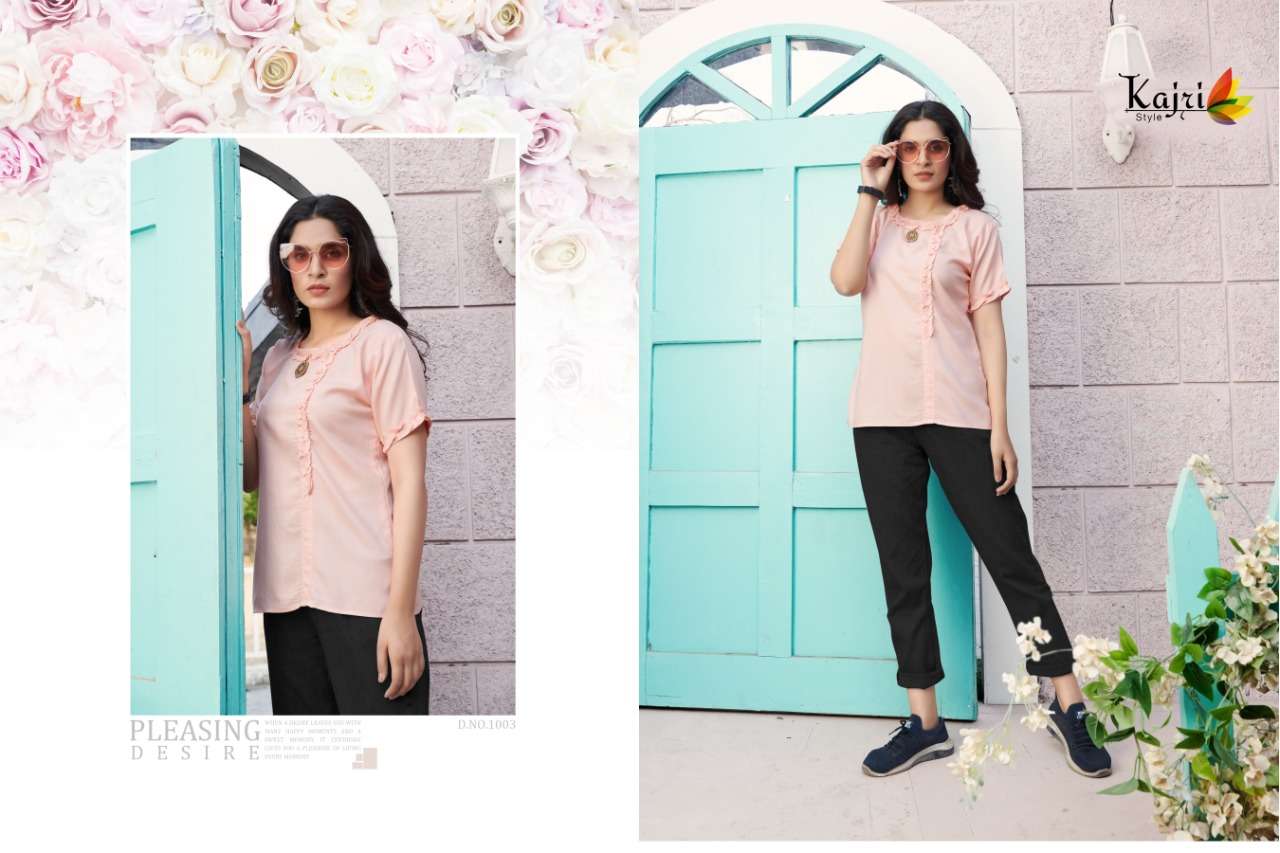 MYSTRI VOL-2 BY KAJRI STYLE 1001 TO 1008 SERIES DESIGNER STYLISH FANCY COLORFUL BEAUTIFUL PARTY WEAR & ETHNIC WEAR COLLECTION HEAVY RAYON TOPS AT WHOLESALE PRICE