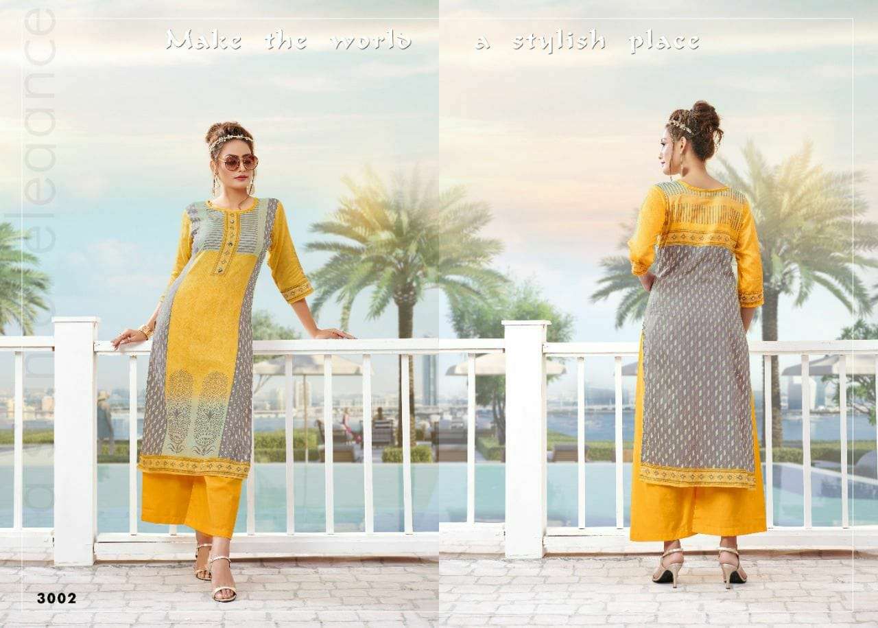 SOUL VOL-3 BY VASTRA MODA 3001 TO 3008 SERIES DESIGNER STYLISH FANCY COLORFUL BEAUTIFUL PARTY WEAR & ETHNIC WEAR COLLECTION PREMIUM COTTON KURTIS WITH BOTTOM AT WHOLESALE PRICE