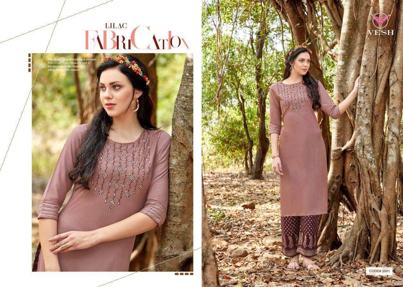 HEENA BY VESH 2001 TO 2008 SERIES DESIGNER STYLISH FANCY COLORFUL BEAUTIFUL PARTY WEAR & ETHNIC WEAR COLLECTION RAYON KHATLI WORK KURTIS WITH BOTTOM AT WHOLESALE PRICE