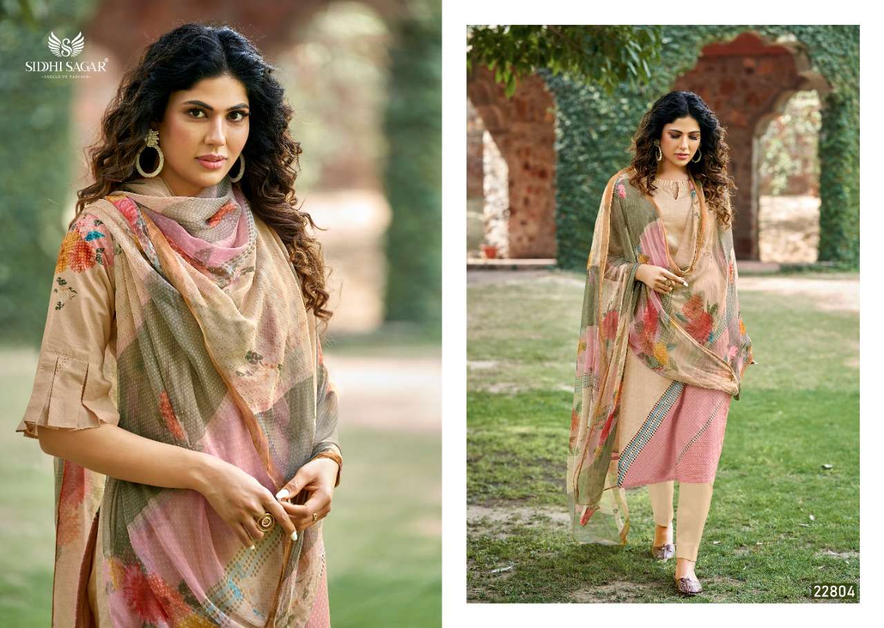 KHUSHNUMA BY SIDDHI SAGAR 22801 TO 22808 SERIES BEAUTIFUL SUITS COLORFUL STYLISH FANCY CASUAL WEAR & ETHNIC WEAR PURE CAMBRIC PRINT DRESSES AT WHOLESALE PRICE