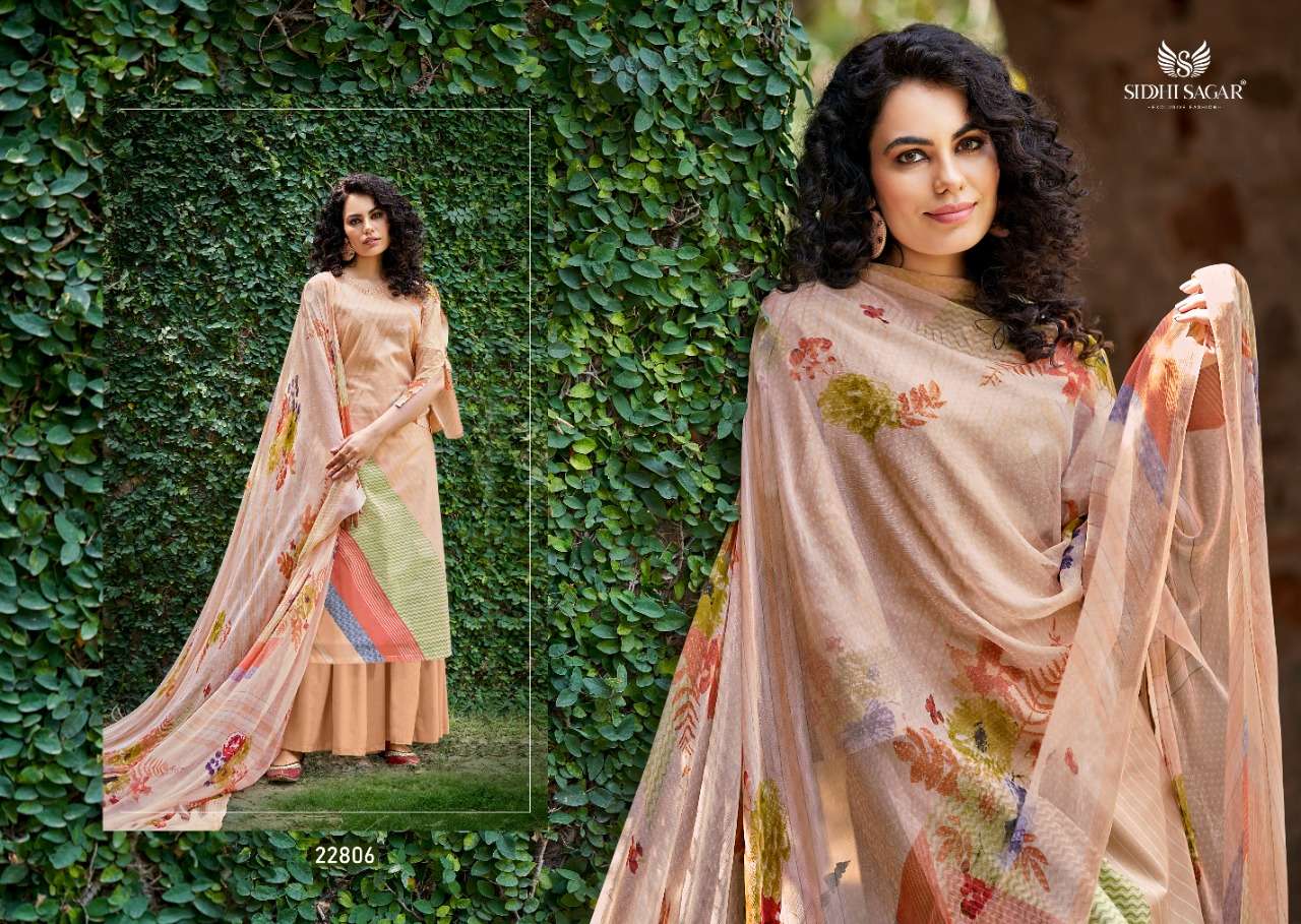 KHUSHNUMA BY SIDDHI SAGAR 22801 TO 22808 SERIES BEAUTIFUL SUITS COLORFUL STYLISH FANCY CASUAL WEAR & ETHNIC WEAR PURE CAMBRIC PRINT DRESSES AT WHOLESALE PRICE