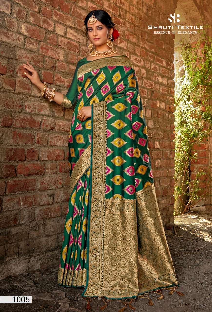SHRUTI 1000 SERIES BY SHRUTI 1001 TO 1012 SERIES INDIAN TRADITIONAL WEAR COLLECTION BEAUTIFUL STYLISH FANCY COLORFUL PARTY WEAR & OCCASIONAL WEAR SOFT SILK SAREES AT WHOLESALE PRICE