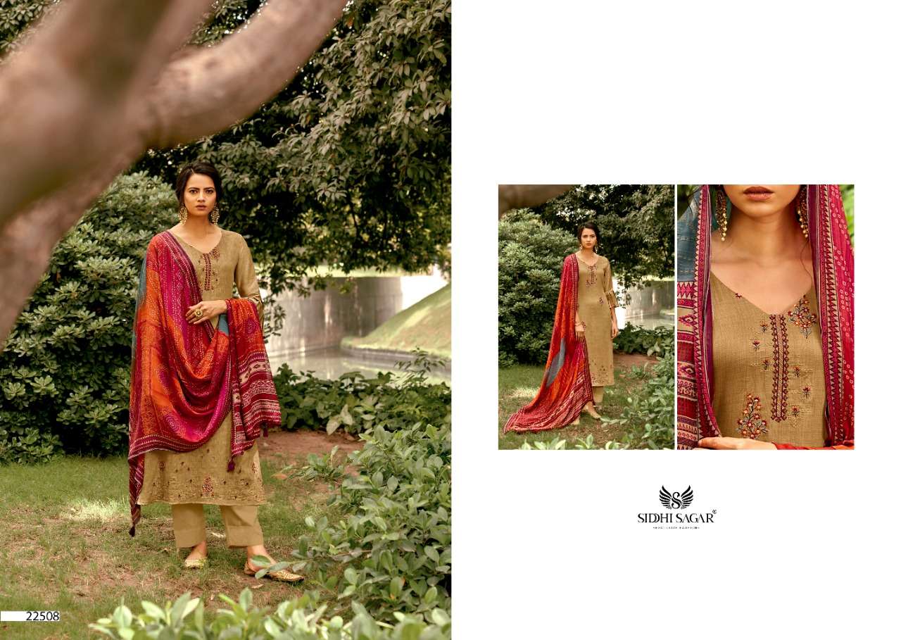 MAHI BY SIDDHI SAGAR 22501 TO 22508 SERIES BEAUTIFUL SUITS COLORFUL STYLISH FANCY CASUAL WEAR & ETHNIC WEAR PURE JAM SATIN PRINT WITH WORK DRESSES AT WHOLESALE PRICE