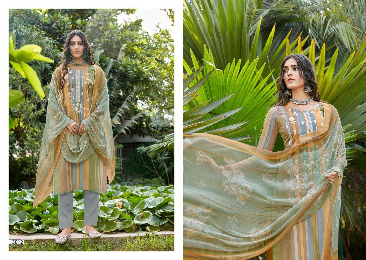 KHAANI BY SANNA FASHION 3811 TO 3820 SERIES BEAUTIFUL SUITS COLORFUL STYLISH FANCY CASUAL WEAR & ETHNIC WEAR PURE COTTON LAWN DIGITAL PRINT DRESSES AT WHOLESALE PRICE