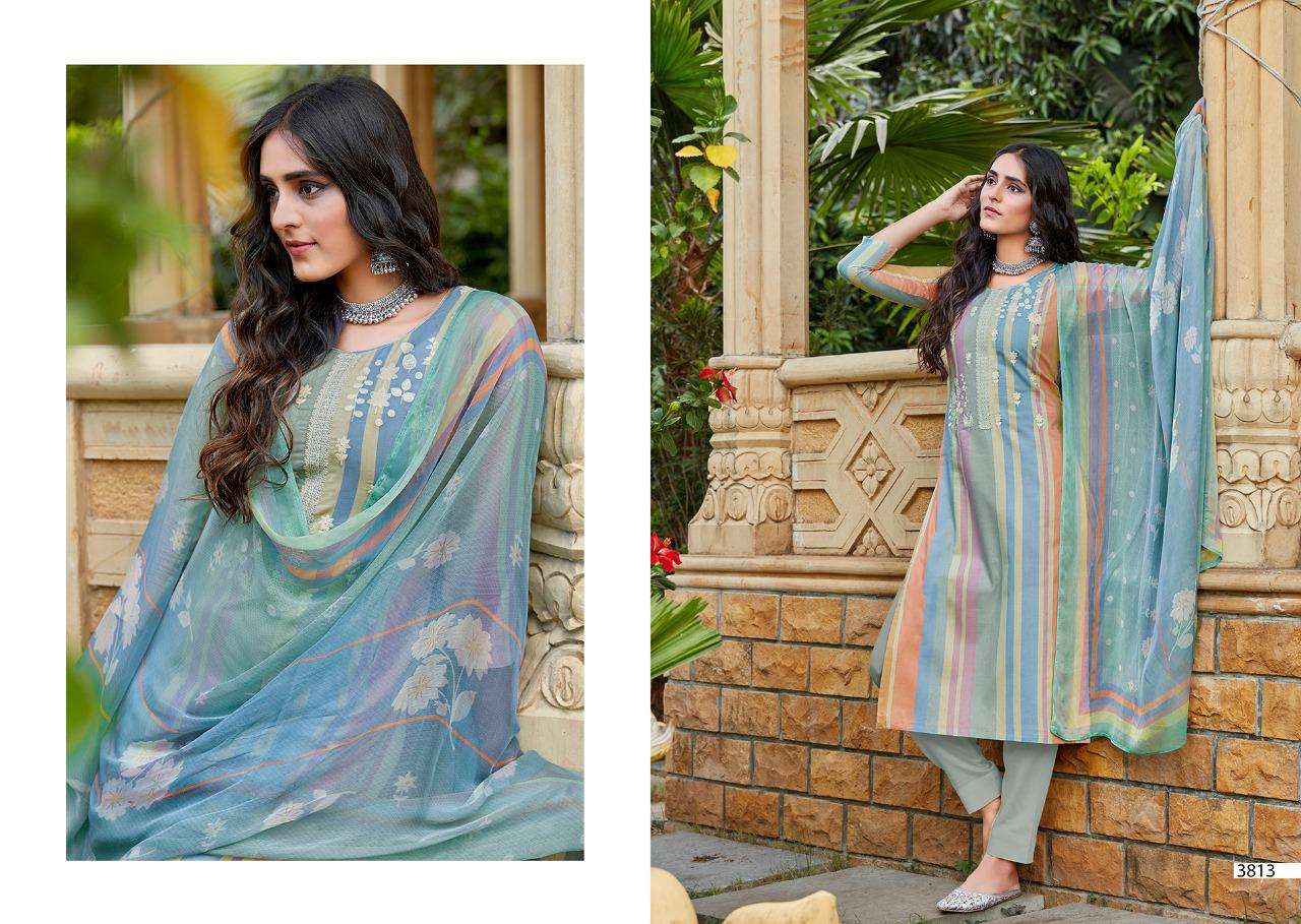 KHAANI BY SANNA FASHION 3811 TO 3820 SERIES BEAUTIFUL SUITS COLORFUL STYLISH FANCY CASUAL WEAR & ETHNIC WEAR PURE COTTON LAWN DIGITAL PRINT DRESSES AT WHOLESALE PRICE