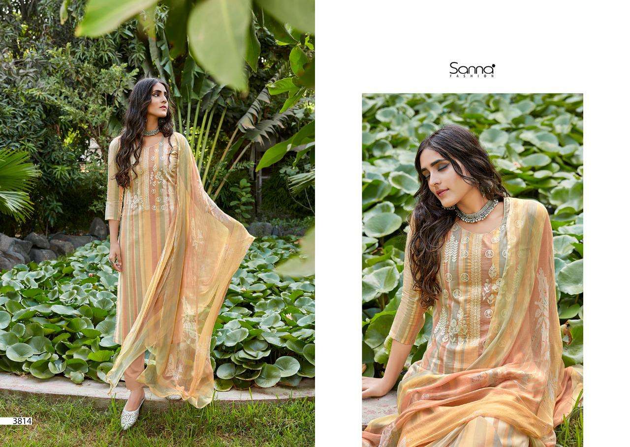 KHAANI BY SANNA FASHION 3811 TO 3820 SERIES BEAUTIFUL SUITS COLORFUL STYLISH FANCY CASUAL WEAR & ETHNIC WEAR PURE COTTON LAWN DIGITAL PRINT DRESSES AT WHOLESALE PRICE