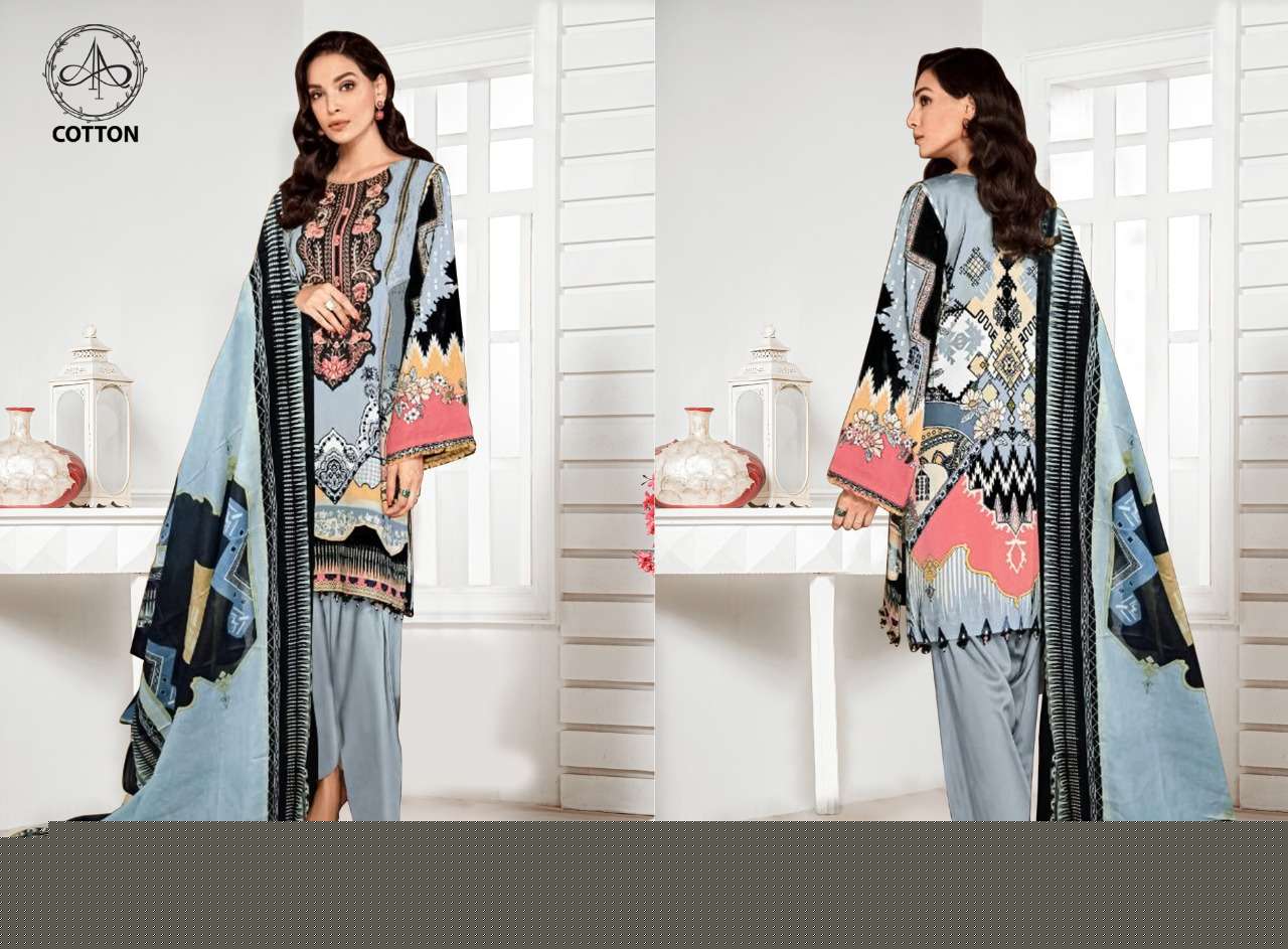 AFIFAA BY AP COTTON 1001 TO 1010 SERIES BEAUTIFUL SUITS COLORFUL STYLISH FANCY CASUAL WEAR & ETHNIC WEAR PURE COTTON PRINT DRESSES AT WHOLESALE PRICE