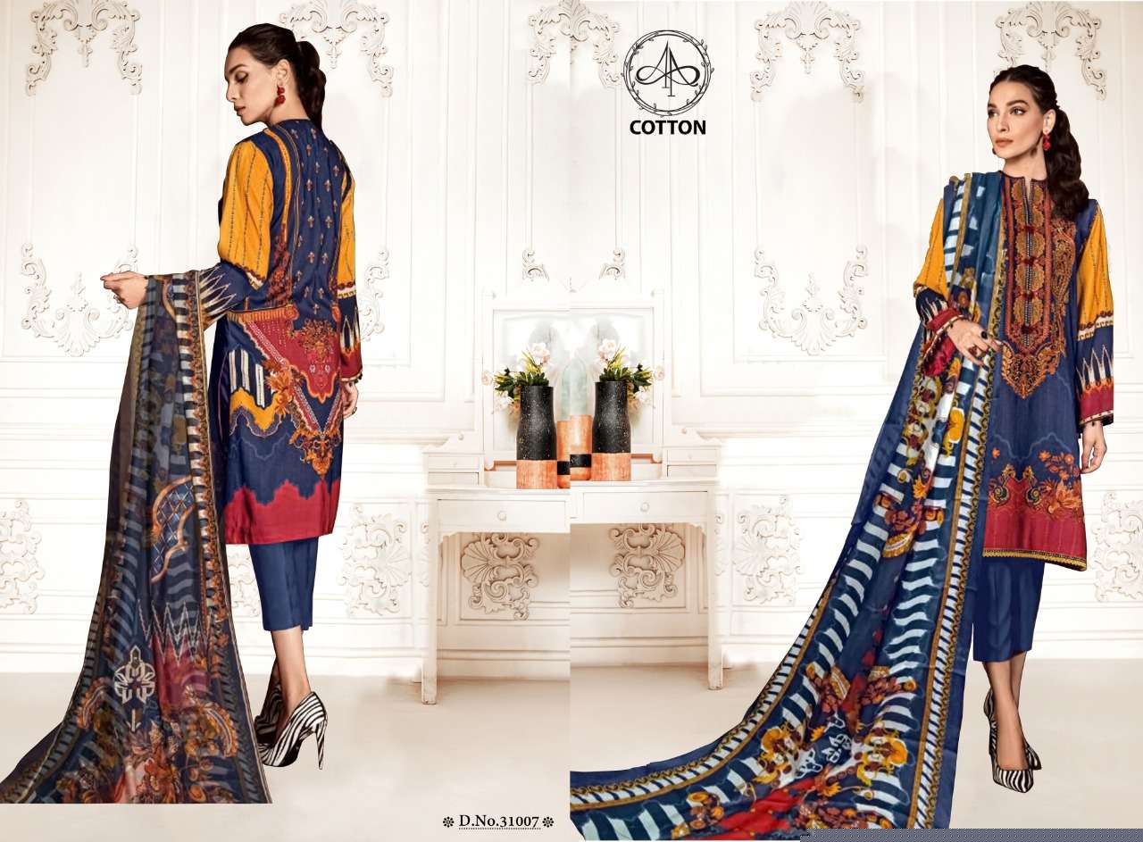 AFIFAA BY AP COTTON 1001 TO 1010 SERIES BEAUTIFUL SUITS COLORFUL STYLISH FANCY CASUAL WEAR & ETHNIC WEAR PURE COTTON PRINT DRESSES AT WHOLESALE PRICE