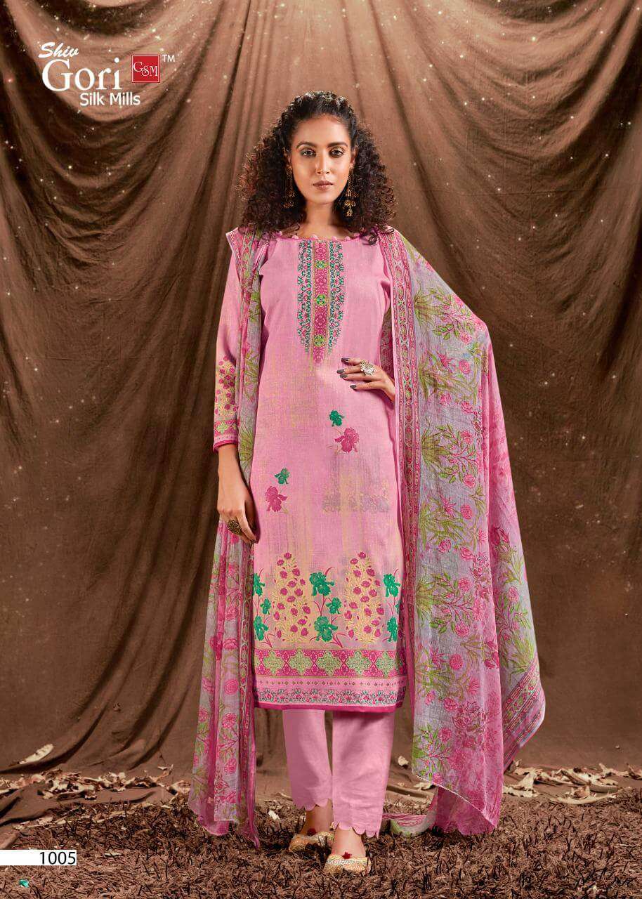 FAB INDIA BY SHIV GORI SILK MILLS 1001 TO 1010 SERIES BEAUTIFUL SUITS COLORFUL STYLISH FANCY CASUAL WEAR & ETHNIC WEAR KHADI COTTON DIGITAL PRINT DRESSES AT WHOLESALE PRICE