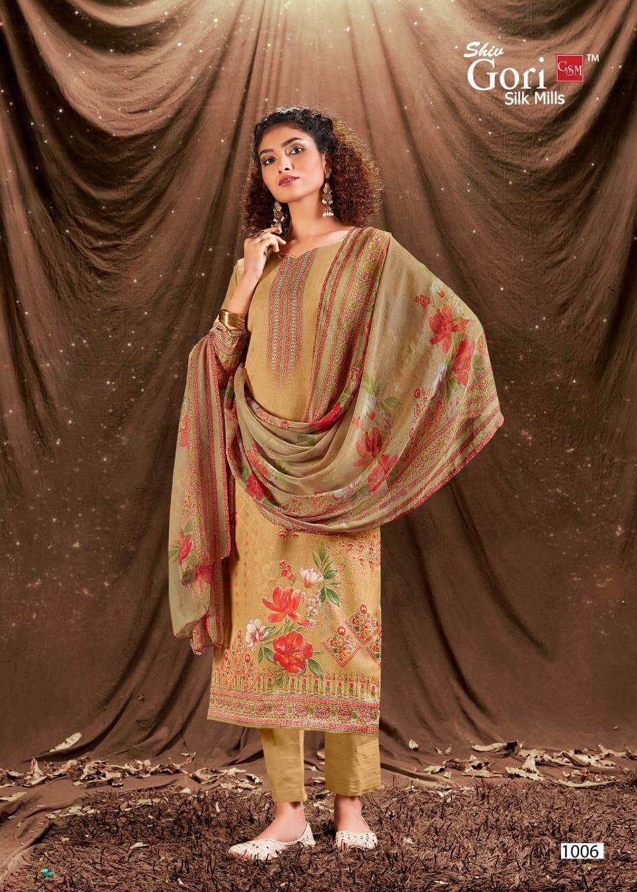 FAB INDIA BY SHIV GORI SILK MILLS 1001 TO 1010 SERIES BEAUTIFUL SUITS COLORFUL STYLISH FANCY CASUAL WEAR & ETHNIC WEAR KHADI COTTON DIGITAL PRINT DRESSES AT WHOLESALE PRICE