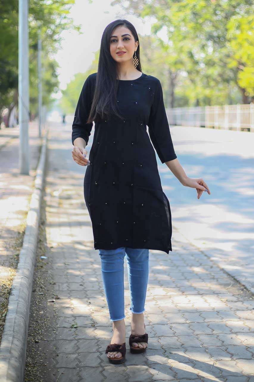 PRINCESS BY KIMAARI 1 TO 5 SERIES BEAUTIFUL STYLISH FANCY COLORFUL CASUAL WEAR & ETHNIC WEAR HEAVY RAYON WITH EMBROIDERED KURTIS WITH AT WHOLESALE PRICE