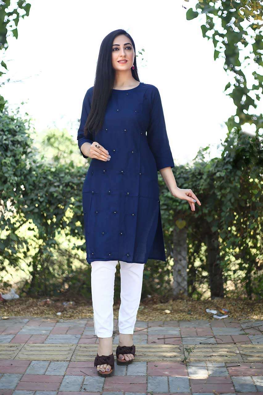 PRINCESS BY KIMAARI 1 TO 5 SERIES BEAUTIFUL STYLISH FANCY COLORFUL CASUAL WEAR & ETHNIC WEAR HEAVY RAYON WITH EMBROIDERED KURTIS WITH AT WHOLESALE PRICE
