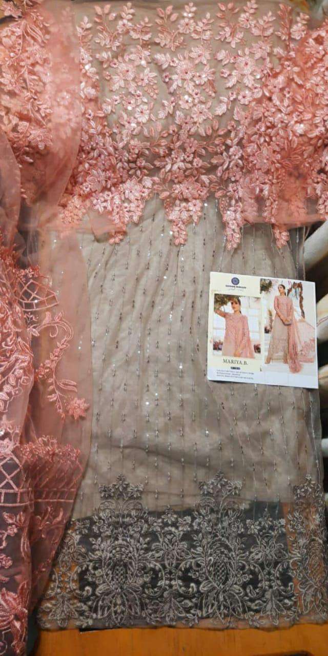 MARIYA. B. BY ZAINAB FASHION 106-A TO 106-B SERIES DESIGNER PAKISTANI SUITS BEAUTIFUL FANCY STYLISH COLORFUL PARTY WEAR & OCCASIONAL WEAR NET WITH EMBROIDERY DRESSES AT WHOLESALE PRICE