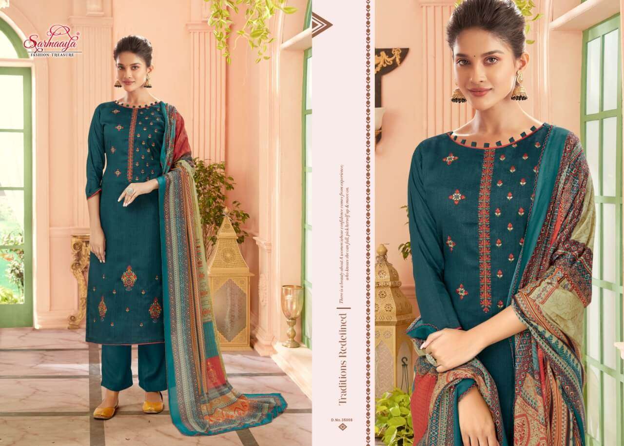 MISHIKA BY SARMAAYA 35001 TO 35008 SERIES BEAUTIFUL SUITS COLORFUL STYLISH FANCY CASUAL WEAR & ETHNIC WEAR PURE JAM PRINT DRESSES AT WHOLESALE PRICE