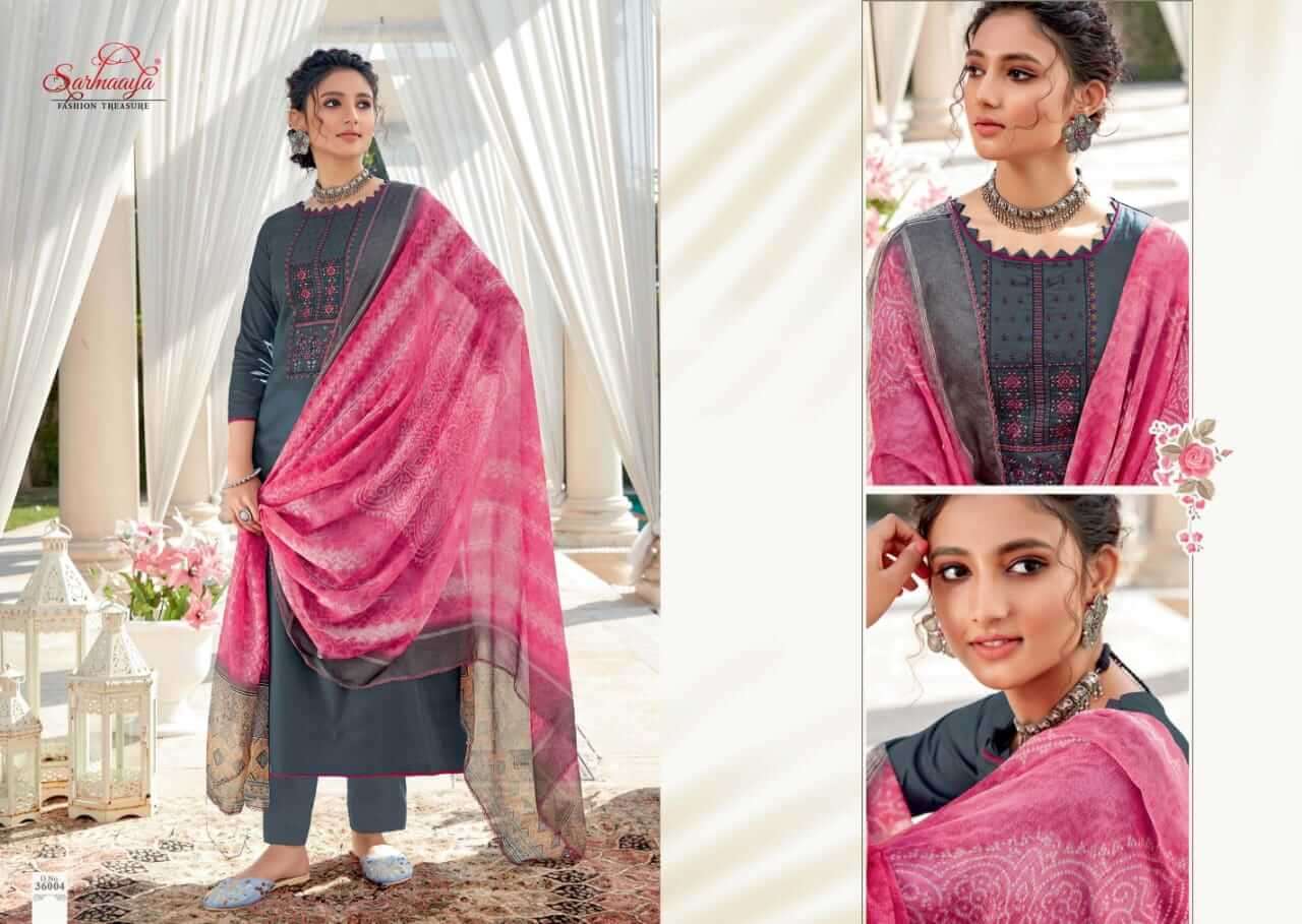 INAYAT BY SARMAAYA 36001 TO 36008 SERIES BEAUTIFUL SUITS COLORFUL STYLISH FANCY CASUAL WEAR & ETHNIC WEAR PURE JAM COTTON PRINT DRESSES AT WHOLESALE PRICE
