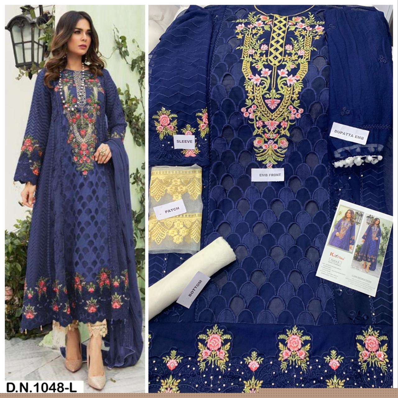 KHAYYIRA HIT COLLECTION VOL-10 BY KHAYYIRA BEAUTIFUL COLORFUL STYLISH FANCY CASUAL WEAR & ETHNIC WEAR & READY TO WEAR GEORGETTE WITH EMBROIDERY DRESSES AT WHOLESALE PRICE