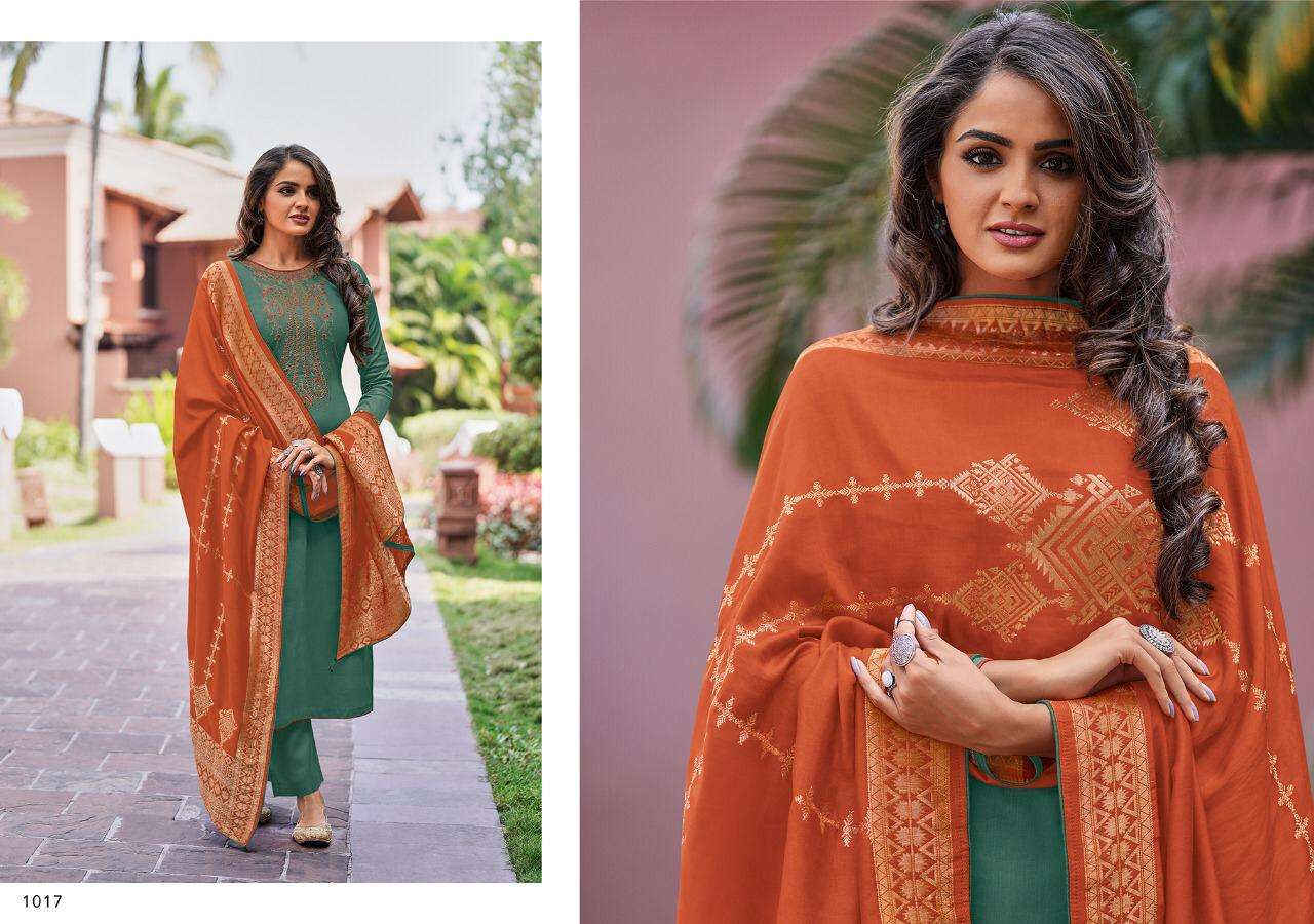 RANGEEN VOL-2 BY KASMEERA 1017 TO 1024 SERIES BEAUTIFUL SUITS COLORFUL STYLISH FANCY CASUAL WEAR & ETHNIC WEAR FANCY DRESSES AT WHOLESALE PRICE