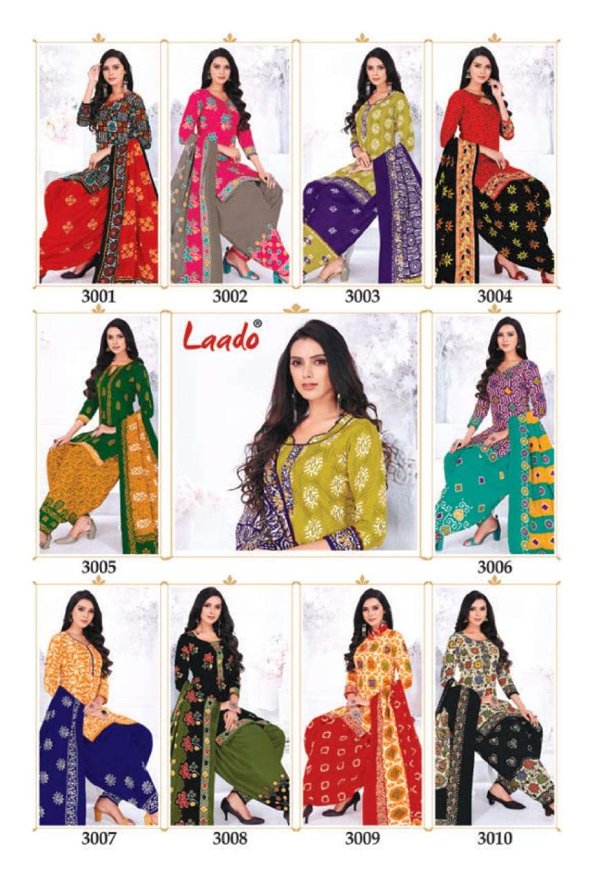 Batik Special Vol-3 By Laado 3001 To 3010 Series Beautiful Suits Colorful Stylish Fancy Casual Wear & Ethnic Wear Pure Cotton Print Dresses At Wholesale Price
