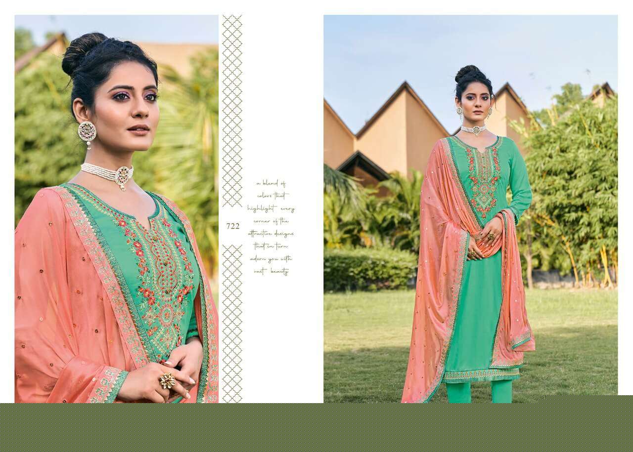 KUNDAN VOL-2 BY TRIPLE AAA 721 TO 726 SERIES DESIGNER WEDDING COLLECTION BEAUTIFUL STYLISH FANCY COLORFUL PARTY WEAR & OCCASIONAL WEAR JAM SILK WITH EMBROIDERED DRESSES AT WHOLESALE PRICE