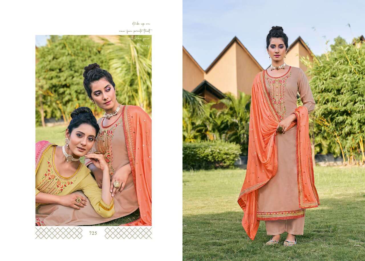 KUNDAN VOL-2 BY TRIPLE AAA 721 TO 726 SERIES DESIGNER WEDDING COLLECTION BEAUTIFUL STYLISH FANCY COLORFUL PARTY WEAR & OCCASIONAL WEAR JAM SILK WITH EMBROIDERED DRESSES AT WHOLESALE PRICE