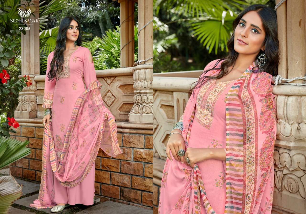 RAJKANYA BY SIDDHI SAGAR 23001 TO 23008 SERIES BEAUTIFUL SUITS COLORFUL STYLISH FANCY CASUAL WEAR & ETHNIC WEAR PURE LAWN COTTON PRINT DRESSES AT WHOLESALE PRICE