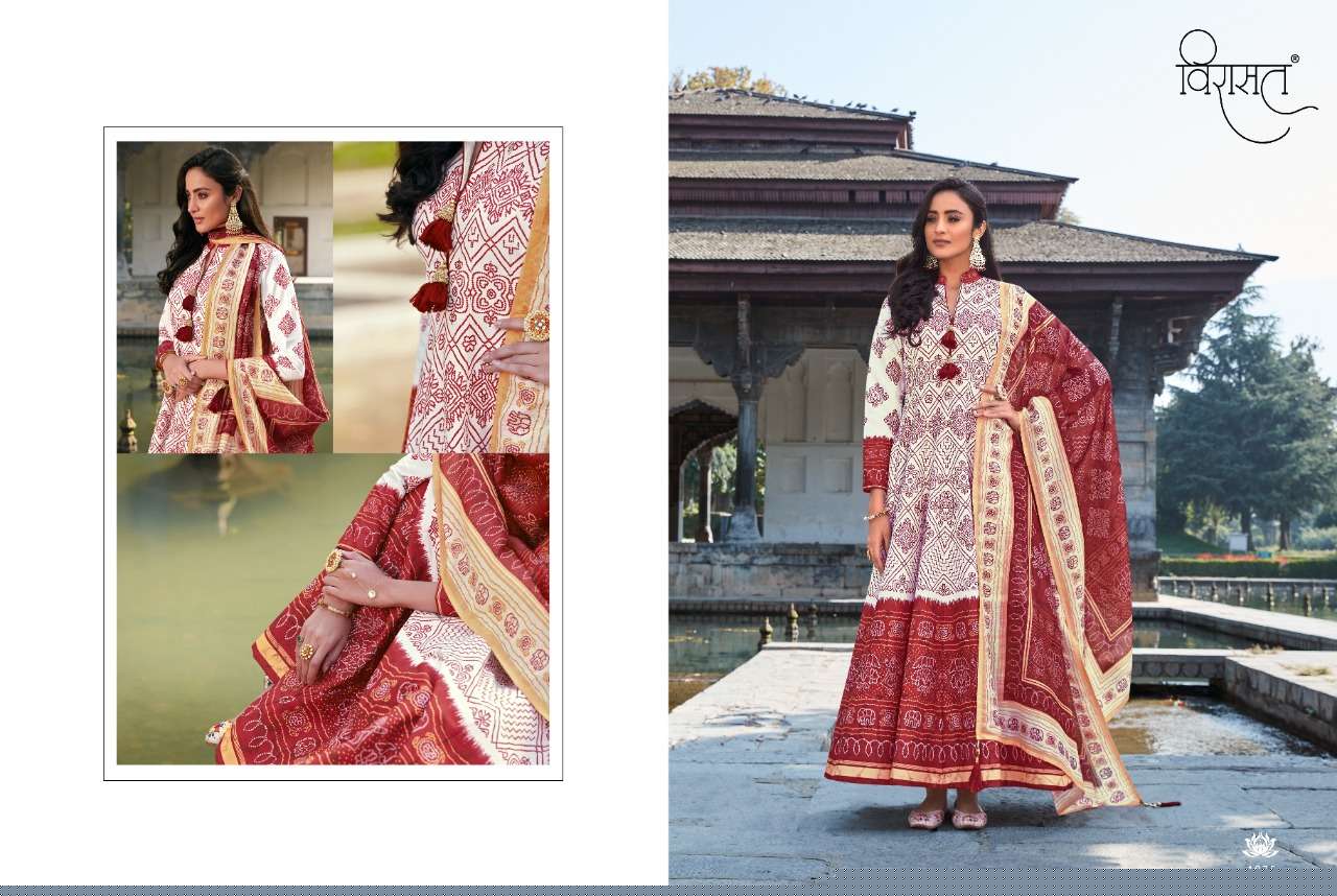 RAJGHARANA BY VIRASAT 1072 TO 1077 SERIES BEAUTIFUL STYLISH FANCY COLORFUL CASUAL WEAR & ETHNIC WEAR & READY TO WEAR KILLER SILK DIGITAL PRINT GOWNS WITH DUPATTA AT WHOLESALE PRICE
