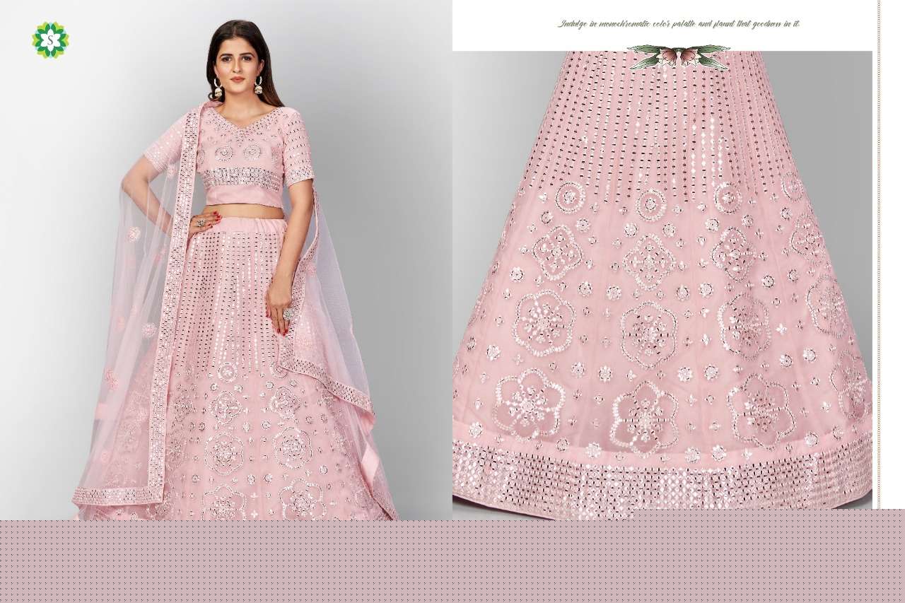MASTANA BY SHEE STAR BEAUTIFUL COLORFUL FANCY WEDDING COLLECTION OCCASIONAL WEAR & PARTY WEAR ORGANZA LEHENGAS AT WHOLESALE PRICE