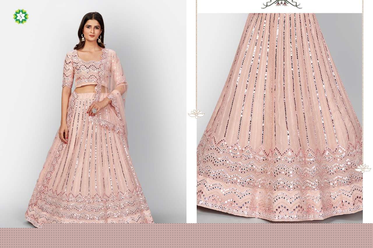 MASTANA BY SHEE STAR BEAUTIFUL COLORFUL FANCY WEDDING COLLECTION OCCASIONAL WEAR & PARTY WEAR ORGANZA LEHENGAS AT WHOLESALE PRICE