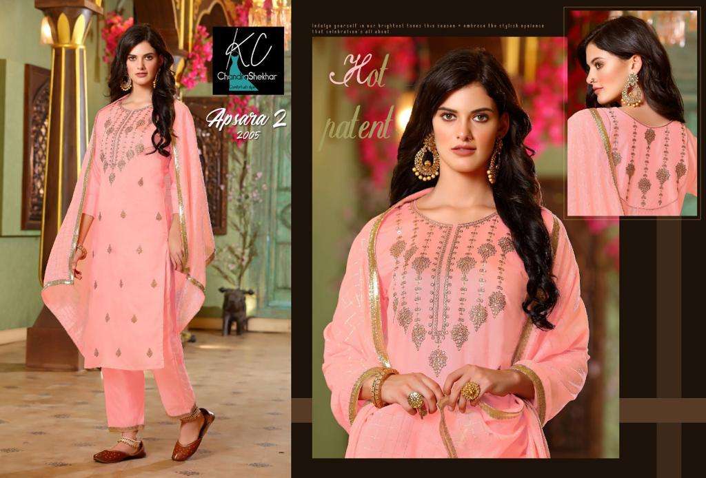 APSARA VOL-2 BY KC 2001 TO 2008 SERIES BEAUTIFUL SUITS COLORFUL STYLISH FANCY CASUAL WEAR & ETHNIC WEAR SOFT SILK WITH WORK DRESSES AT WHOLESALE PRICE