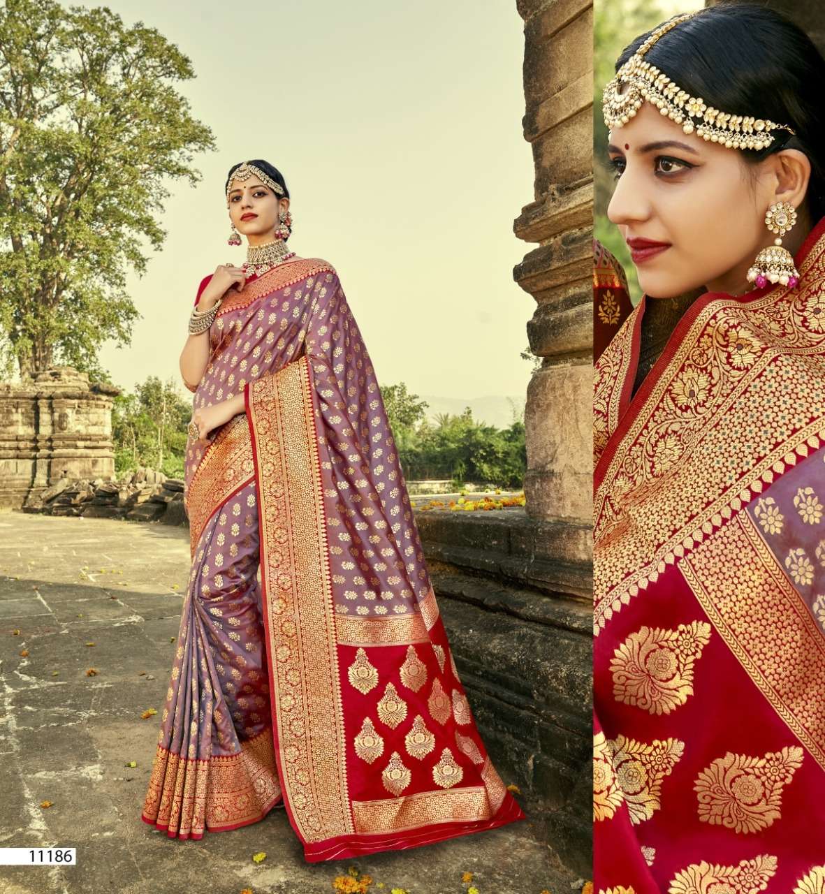 SKS VOL-50 BY SHAKUNT 11181 TO 11188 SERIES INDIAN TRADITIONAL WEAR COLLECTION BEAUTIFUL STYLISH FANCY COLORFUL PARTY WEAR & OCCASIONAL WEAR SOFT SILK SAREES AT WHOLESALE PRICE