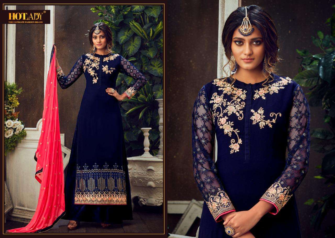 MAHIKA BY HOT LADY 6501 TO 6506 SERIES BEAUTIFUL SHARARA SUITS STYLISH FANCY COLORFUL PARTY WEAR & OCCASIONAL WEAR PURE GEORGETTE DRESSES AT WHOLESALE PRICE