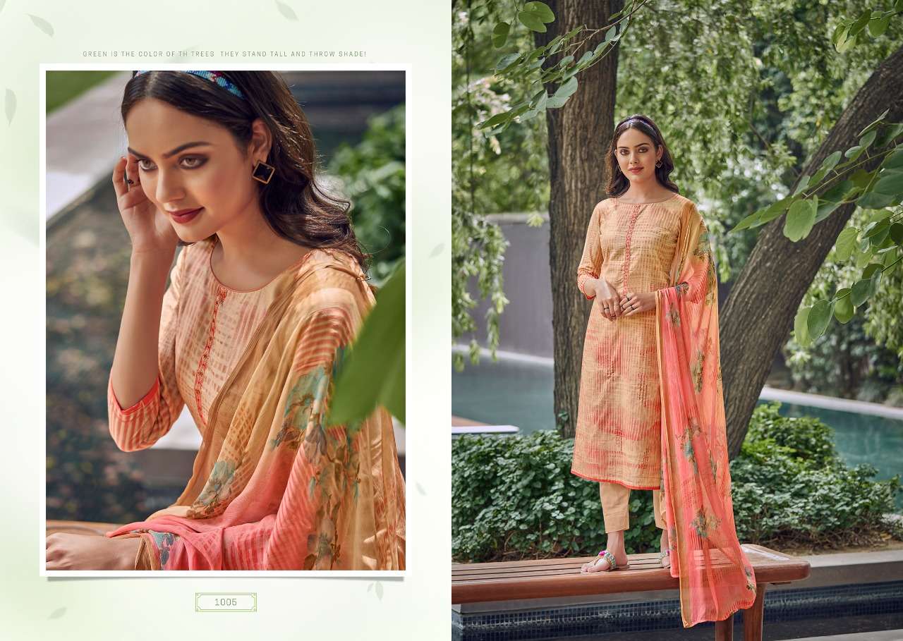 KARWA BY VIONA SUITS 1001 TO 1008 SERIES BEAUTIFUL SUITS COLORFUL STYLISH FANCY CASUAL WEAR & ETHNIC WEAR PURE COTTON PRINT WITH EMBROIDERED DRESSES AT WHOLESALE PRICE