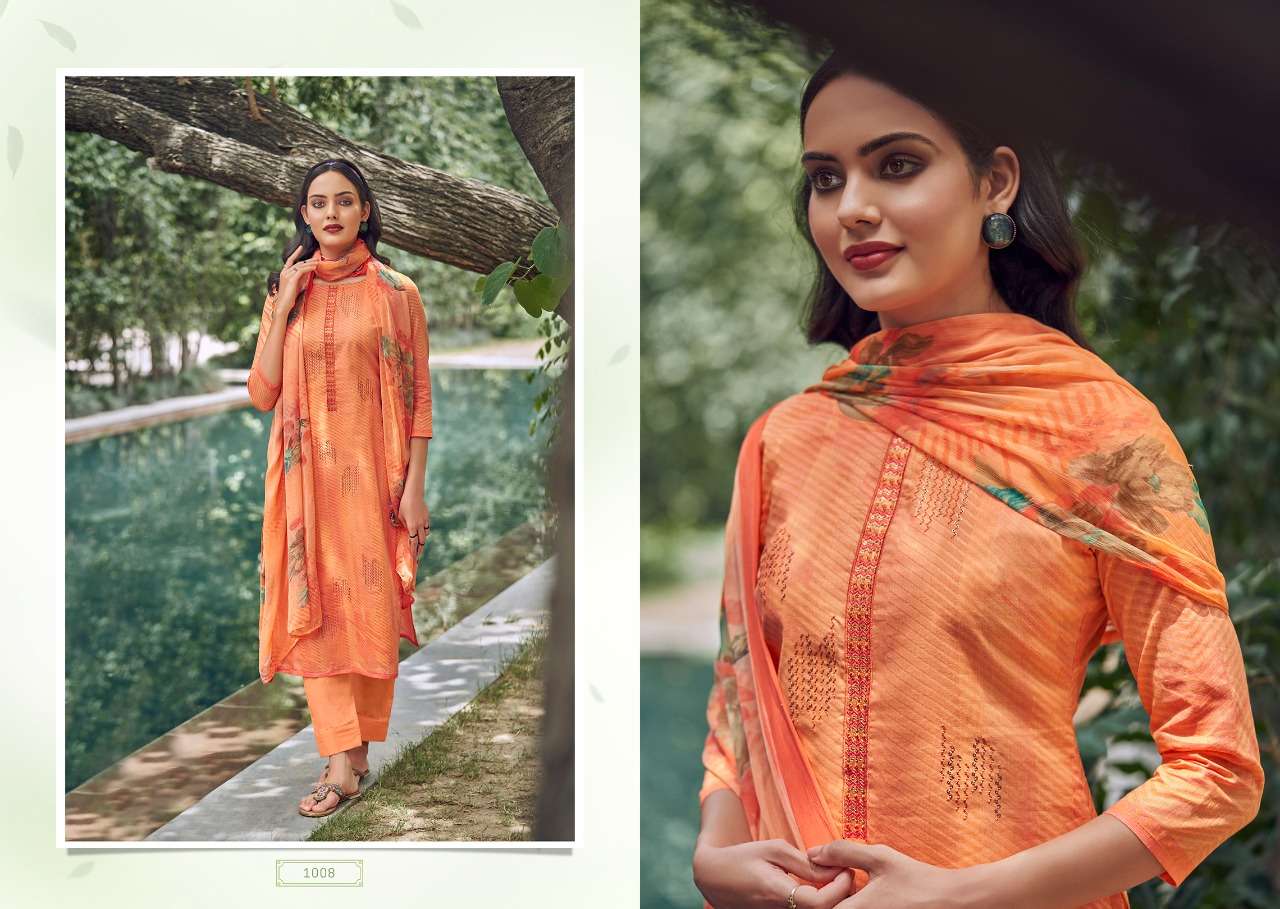 KARWA BY VIONA SUITS 1001 TO 1008 SERIES BEAUTIFUL SUITS COLORFUL STYLISH FANCY CASUAL WEAR & ETHNIC WEAR PURE COTTON PRINT WITH EMBROIDERED DRESSES AT WHOLESALE PRICE