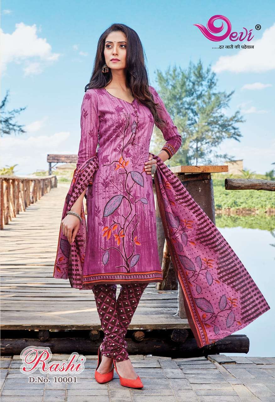 RASHI VOL-10 BY DEVI 10001 TO 10012 SERIES BEAUTIFUL SUITS COLORFUL STYLISH FANCY CASUAL WEAR & ETHNIC WEAR FANCY DRESSES AT WHOLESALE PRICE