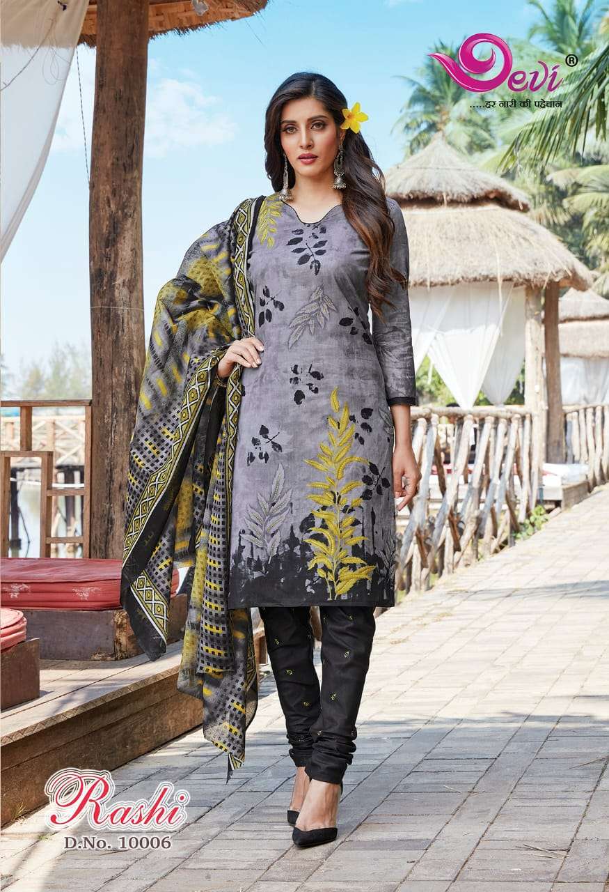 RASHI VOL-10 BY DEVI 10001 TO 10012 SERIES BEAUTIFUL SUITS COLORFUL STYLISH FANCY CASUAL WEAR & ETHNIC WEAR FANCY DRESSES AT WHOLESALE PRICE