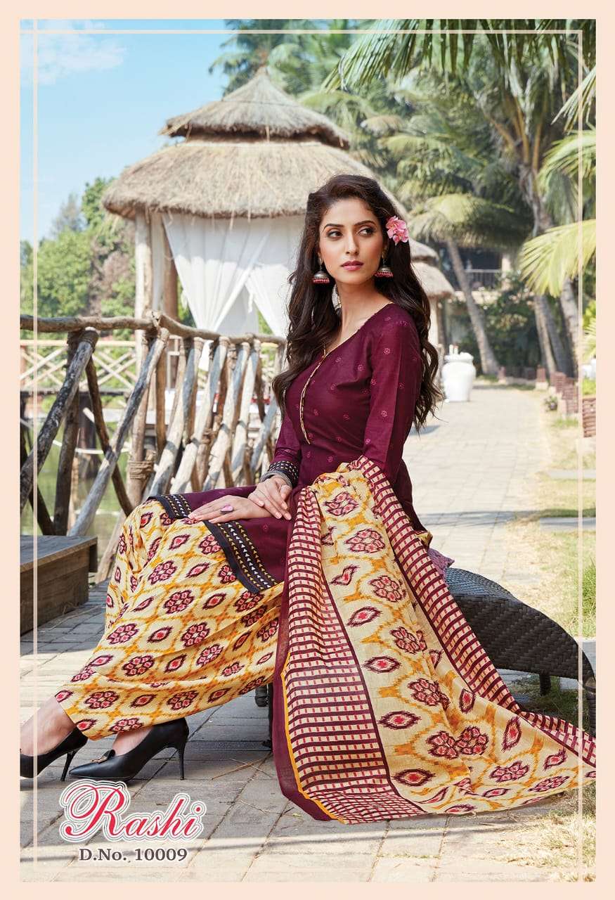 RASHI VOL-10 BY DEVI 10001 TO 10012 SERIES BEAUTIFUL SUITS COLORFUL STYLISH FANCY CASUAL WEAR & ETHNIC WEAR FANCY DRESSES AT WHOLESALE PRICE